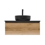 Koupelnová skříňka s umyvadlem a technickým kamenem SAT B-Way 79x30x45 cm dub BWAY80OAKTKUB BWAY80OAKTKUB