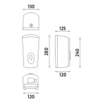 Nimco dávkovač bezdotykový - stříbrná dezinfekční roztok HP 9531S-DR-04 HP 9531S-DR-04