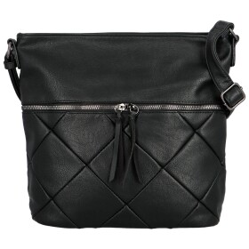 Stylová dámská koženková crossbody kabelka Aristid, černá