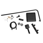 Erga Bodo Therm, sprchová souprava s termostatickou baterií a dešťovou hlavicí 23x23cm, černá matná, ERG-YKA-BP.BODO-THERM-23-BLK