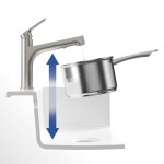 Dřezová baterie Villeroy & Boch Junis Sky Shower, 928200LC, nerez 928200LC