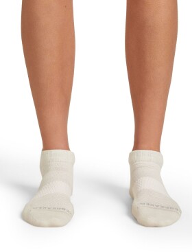 Dámské merino ponožky ICEBREAKER Wmns Multisport Light Micro, Ecru Hthr/Alloy/Snow velikost: 38-40 (M)