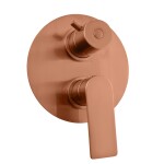 RAV Slezák - NIL - Vanová/Sprchová baterie podomítková 3-cestná s tělesem, Zlatá Růžová - kartáčovaná NL187.3ZRK NL187.3ZRK