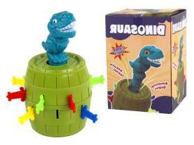 Mamido Zručnostní hra vyskakující Dinosaurus v sudu