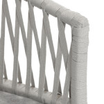 Zahradní židle, kov, polyratan, béžová, AZC-S1430 CRM