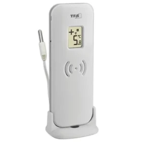 TFA 30.3255.02 / Bezdrátové čidlo teploty s kabelovým senzorem / -40 až +60 °C / dosah 100 m / 433 MHz / kabel 200 cm