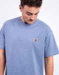 Tričko Carhartt WIP S/S Nelson T-Shirt Gentle Blue garment dyed