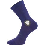 VOXX Ponožky dětské anatomicky tvarované BAREFOOTIK MERINO se stříbrem FIALOVÉ (3 páry) 20-24 124977
