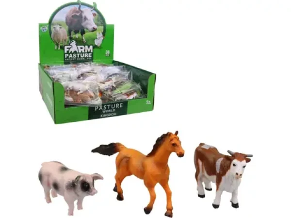 MaDe Zvířátka domácí 36 ks v diplay boxu