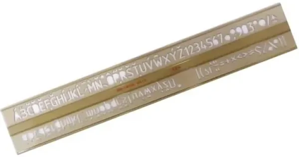 KOH-I-NOOR Školní písmenková šablona 1,0cm (074803900000)