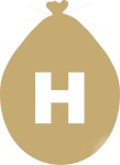 Balónek písmeno H zlaté balonky.cz Balónek písmeno H zlaté balonky.cz