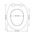 Wc sedátko se zpomalovacím mechanismem AWD Interior MDF Bamboo 1598 AWD02181598