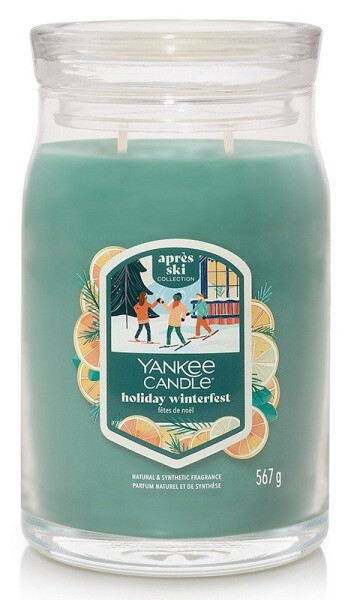 Yankee Candle Signature svíčka: Holiday Winterfest 567g (2 knoty)