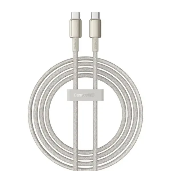 Baseus Tungsten Gold Kabel USB-C na USB-C 2m zlatá / 2x USB-C (M) / 100W (P10319800G21-01)