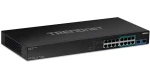 TRENDnet 18-port Gigabit 4PPoE / Switch / 440 W PoE / 36 Gbit/s / 2x SFP / Unmanaged (TPE-BG182G)