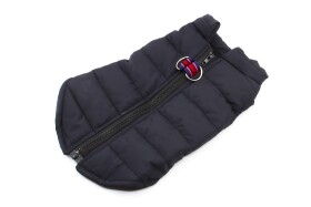 Color-rainy obleček pro psa na zip Barva: Černá, Délka zad (cm): 34, Obvod hrudníku: 41 - 44 cm