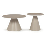 Konferenční stolek 70x70x41cm, keramika, travertin, CT-F4118 TRV