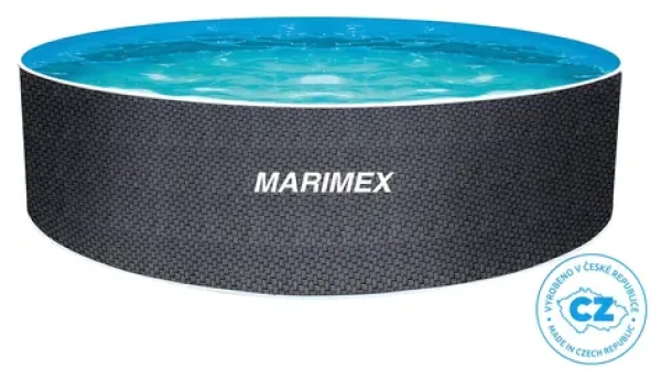 MARIMEX Bazén Orlando 3,66 x 0,91 m RATAN / kruhový / ocelová stěna / bez filtrace / objem 7,7 m3 (10303049)