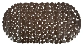 MSV GALETS protiskluzová podložka do vany hnědá / PVC / 99 x 39 cm