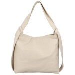 Stylová kožená kabelko/batoh Becky, béžová