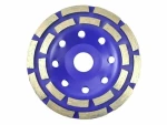 GEKO G00375 / Brusný kotouč hrnkový diamantový dvouřadý / 125 x 5 x 22.2 mm (G00375)