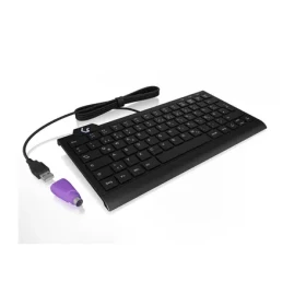 Keysonic KSK-5010ELC černá UK / Mini klávesnice / USB / podsvícená / numerický blok (61026)