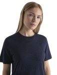Dámské merino triko krátký rukáv ICEBREAKER Wmns Linen SS Tee, Midnight Navy velikost: XS