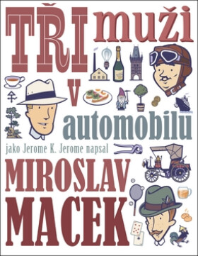 Tři muži v automobilu (poškozená) - Miroslav Macek