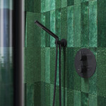 OMNIRES - Koleno ruční sprchy černá /BLH/ T87BL