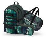 BAAGL SET 3 Skate Forest: batoh, penál, sportovní taška GRS