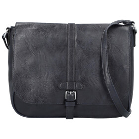 Trendy dámská koženková crossbody kabelka Relinda, tmavě modrá