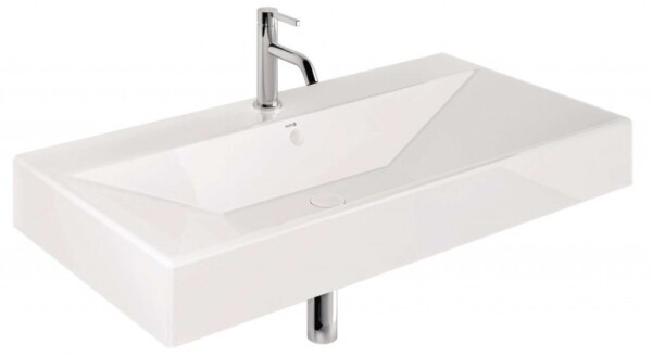 KLUDI - Resa Umyvadlo 101x51 cm, s přepadem, s otvorem pro baterii, lesklá bílá 59WW10143