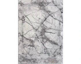 Koberec Itea 80x150 cm, šedo-bílý mramor