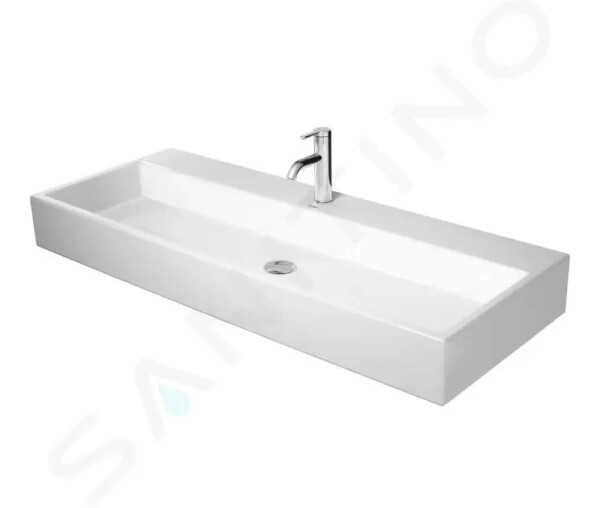 DURAVIT - Vero Air Umyvadlo nábytkové 1200x470 mm, bez přepadu, otvor pro baterii, WonderGliss, bílá 23501200711