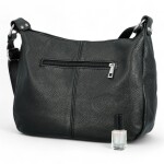 Luxusní dámská kožená crossbody kabelka Lukas, černá