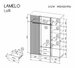 Šatní skříň Lamelo LA15