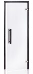 Dveře do sauny "A" 8x19 Clear 790x1890 mm Black CA819CLBL