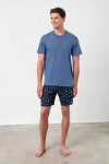 Vamp Dvoudílné pánské pyžamo 18630 Vamp blue