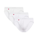 Pánské slipy 3 pack 094 white - Atlantic bílá S