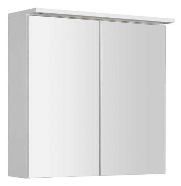 AQUALINE - KAWA STRIP galerka s LED osvětlením 70x70x22cm, bílá WGL70S