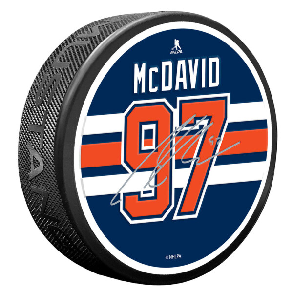 Mustang Puk Edmonton Oilers NHL Replica Signature - Connor McDavid