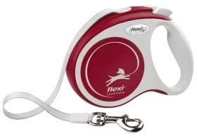 FLEXI Vodítko Comfort Plus S 5 m červené / Samonavíjecí / Do 15 kg / Soft Grip rukojeť