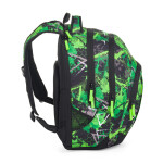 Studentský batohový 3-dílný set Bagmaster LINCOLN 25 A ZELENO-ČERNÝ (batoh,pouzdro)