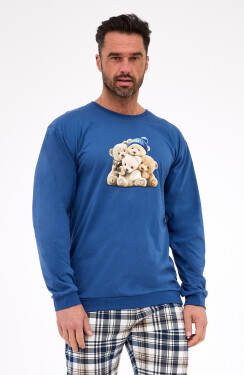 Pyžamo Cornette 115/292 Bears l/r S-2XL pánské džínovina XL