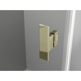 MEXEN/S - Mist H T sprchový kout dveře křídlové levá 75 x 120, transparent, zlato 8A5T-075-120-50-00-L