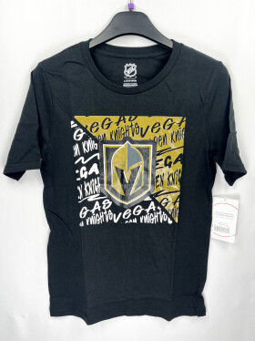 Outerstuff Dětské tričko Vegas Golden Knights NHL Divide Ss Ctn Tee Velikost: Dětské L (13 - 14 let)