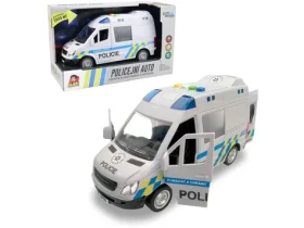 MaDe Auto policejní dodávka na setrvačník s reálným hlasem posádky