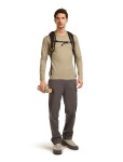Pánské merino triko s dlouhým rukávem ICEBREAKER Mens 200 Oasis LS Crewe, Flagstone velikost: M