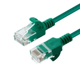 MicroConnect CAT6a U/UTP SLIM 1m zelená / LSZH (V-UTP6A01G-SLIM)
