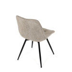 Jídelní židle, hnědá, látka, HC-T1130 CAP2